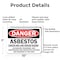 Signmission Asbestos Cancer and Lung Disease Hazard Authorized Personnel Only Respirators, Al, 10x7in, 2PK OS-2PACK-DS-A-710-L-19269 - alternate 7